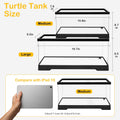 Turtle Tank Starter Kit,4.6 Gal 15.8 x 7.8 x 8.7 in for Baby Turtle