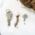 Caticalife Real Rabbit Fur Mouse Cat Toy - 5 Pack with Crinkle Sound, Rattle & Rope, Extra-Wide Durable Tail, Interactive Hunting Toys for Indoor Cats (No Catnip)