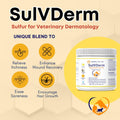 SulVDerm – 40% Sulfur Skin Support Paste for Dogs, Cats, Horses | Calendula-Infused Soothing Formula with Coconut Oil & 
