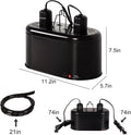 REPTI ZOO Reptile Heat Lamp Combo Pack with Dual Reptile Light Fixture, 100W Intense Basking Spot Light UVA Daylight Hea