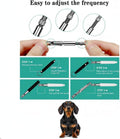 2-Pack Adjustable Ultrasonic Dog Whistles, Professional Pitch Dog Training Whistles for Recall and Behavior Guidance, wi