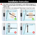 Orlushy Submersible Aquarium Heater, Fish Tank Heater with Free Thermometer for Freshwater and Saltwater Tank