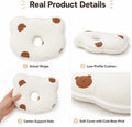 Soft Memory Foam Pet Pillow for Small Dogs and Puppies – Ergonomic Bear-Shaped Cushion for Head and Neck Support, Cozy N