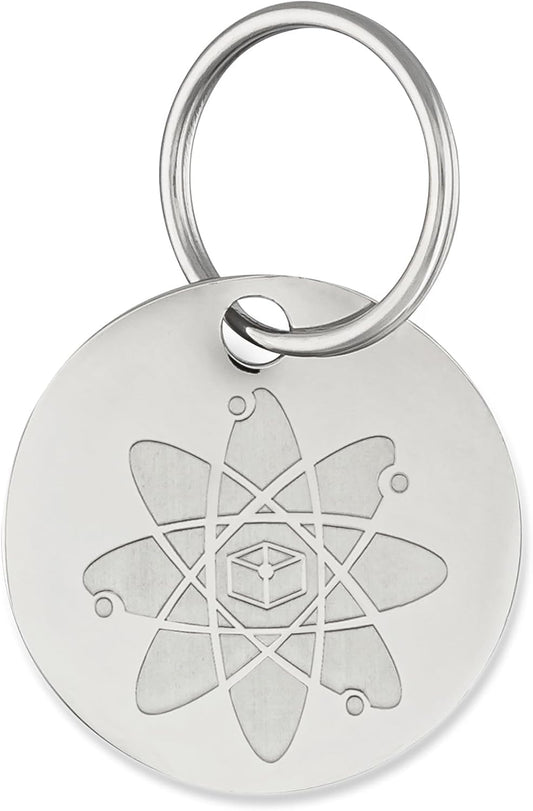 Shield Tag - Natural Flea & Tick Repellent Collar Tag for Dogs & Cats - Waterproof, Lasts 12 Months - Stainless Steel Pe