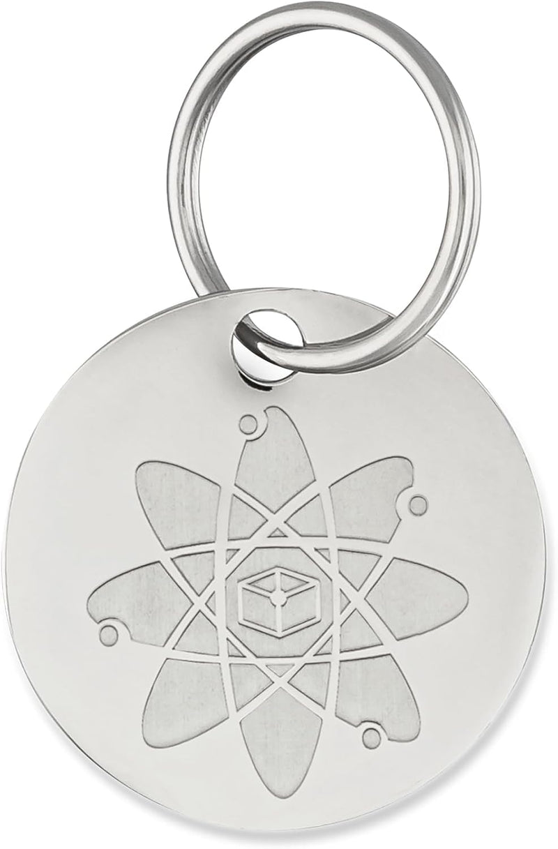 Shield Tag - Natural Flea & Tick Repellent Collar Tag for Dogs & Cats - Waterproof, Lasts 12 Months - Stainless Steel Pe