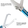 60in Snake Catcher Tongs Reptile Grabber Zigzag Wide Jaw Handling Tool Set