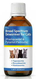Broad Spectrum Dewormer Liquid for Cats and Kittens ( Praziquantel & Pyrantel Pamoate), No-Stress Dosing - Vet-Grade Defense - Safe for 6 Weeks+ | 100 mL