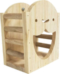 kathson Rabbit Hay Feeder Rack Wood Grass Holder Less Wasted Hay Box Food Feeding Manger Hanging Hay Dispenser for Bunny