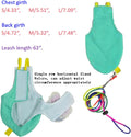 Escape-Proof Parrot Harness & Leash Set with Diaper - Adjustable Flight Suit with Bow & Safety Cord for Conures, African