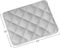 Magik & Kover Dog Crate Pad 2 Pack, Soft Dog Crate Mat with Anti-Slip Bottom, Machine Washable Kennel Pad, Fits 24 Inch, Grey