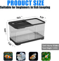 5 Gallon Fish Tank, Aquarium Plastic Starter Kit with Filter, led Light, sponge, and filter ball, Fish Tank for Betta, P