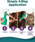 Natural Cat Flea & Tick Topical Care, Long-Lasting Waterproof Formula, Cats & Kittens Over 1.5 lbs and 8 Weeks, 6 Doses