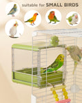 septillar Bird Feeder and Bath for Cage, Hanging Bird Bathtub Bath Shower Box Bowl, Bird Cage Accessories Suitable for S