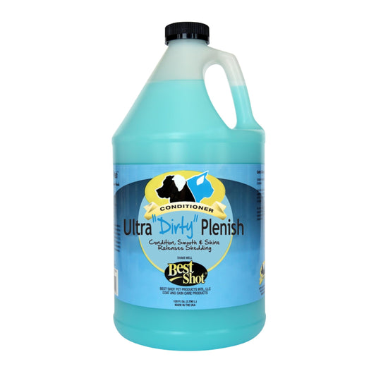 Best Shot Ultra Dirty Plenish Conditioner, Ideal Pet Grooming Conditioner, Protein-Enriched Moisturizing Formula for Dogs, Cats, and Horses, Agree Fragrance, 1 Gallon