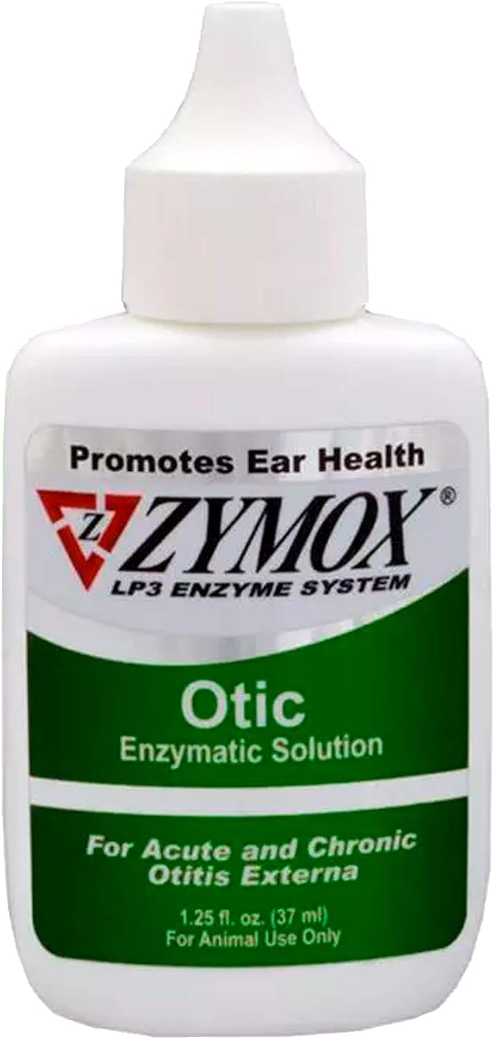PKB Animal Health Zymox Otic Enzymatic Solution for Dogs and Cats to Soothe Ear Infections Without Hydrocortisone for It