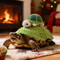 Warm Knit Tortoise Sweater, Handmade Turtle Sweater Small Animal Sweater Pet Shell Decoration Outfit Turtle Clothes Tort