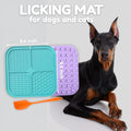 Dog Lick Mat Set, 2 Lick Mats for Dogs with Spatula & Brush, Slow Feeder