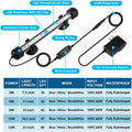 DaToo 4W 7.5inch Submersible Aquarium Light Underwater Fish Tank Light LED Aquarium Light Bar with Timer Auto On/Off and