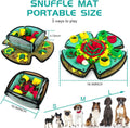 AWOOF Snuffle Mat for Dogs,19" x 19" Interactive Dog Puzzle Toys Encourages Natural Foraging Skills,Durable Dog Feeding Mat for Boredom and Mental Stimulation for Large, Medium and Small Dogs