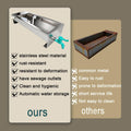 Automatic Livestock Water Trough 3 Gallons/12 Quart Livestock Animal Stainless Steel Automatic Waterer with Float Valve 