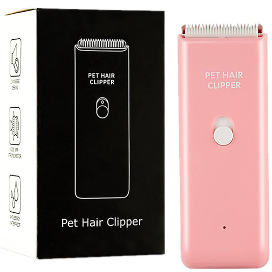 Grimgrow Dog Cat Home Hair Waterproof Clipper Portable Electric USB Rechargeable Pet Grooming Tools Low Noise Shaver Cordless Trimmer for Small and Large Pets