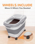 20-23 Lbs Dog Food Storage Container,Collapsible Dog Food Container