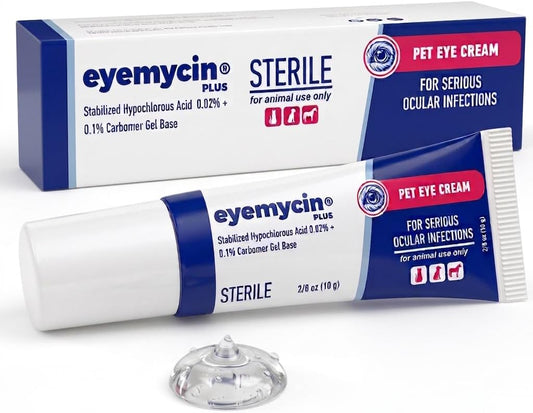 QUQU Natural EYEMYCIN Pet Eye Health for Dogs, Cats, Cattle, Sheep, Horses, Birds and Puppies, Kitten (1 Pack)