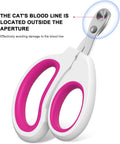 Aogeili Cat Claw Nail Clippers, Beginner Friendly Safety Trimmer, Pet Grooming Essentials Accessories with Stainless Steel Non Slip Handle for Kitten Puppy Rabbit Small Pets