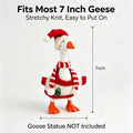 7 Inch Christmas Desk Goose Outfits（Christmas Red）