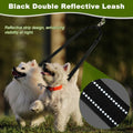 Double Dog Leash, 360° Swivel No Tangl-e Bungee Walking Training Leashes, Comfortable Shock Absorbing Reflective Bungee 