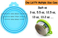 Pet Food Can Covers-Comtim 3 Pack Silicone Can Lids Caps for Dog Cat Wet Food,Universal Size Fit Most Standard Size Canned Dog and Cat Food