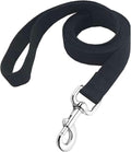 Strong Nylon Dog Leash, 5 FT Long Dog Leashes for Medium Large Dogs (5FT, Black)