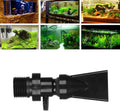 2 Pcs ABS 360° Rotating Aquarium Duckbill Nozzle Adjustable Direction Aeration Port Water Outlet Tube for Fish Tank Pump