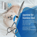 Fenice Totem Dog Grooming Scissors: 7 inch Pet Curved Shears Made Of Japanese 9CR Advanced Stainless Steel Professional Grooming Scissors for Dogs Cats and Other Pets