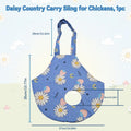 Chicken Carrier Sling Bag, Durable Canvas Chicken Holder Purse Lightweight Poultry Transport Handbag for Hen Rooster Dai