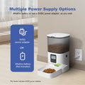 ANDOLL HOME Automatic Cat Feeder, 4L Cat Food Dispenser with 10s Voice Recorder, Pet Feeder up to 8 Meals per Day, Timed Dog Feeder with Dry Food Sealed Ring