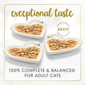 Fancy Feast Purina Gravy Lovers Poultry and Beef Grilled Gourmet Wet Cat Food Variety Pack - 3 oz. Cans,(Pack of 60)