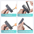 Carefree Fish Aquarium Scraper Blades 10Pcs for 4IN1 6IN1 7IN1 9IN1 Cleaning Tools Long Handle Algae Cleaner