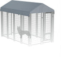 Dog Kennel Cover Replaceable Top Cover 10' x 5' Gray（Top Cover Only）