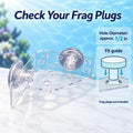kcrygogo 13 Plug Holes Coral Frag Rack Clear Acrylic Holder Aquarium Fish Tank Button Coral Reef Broken Frame Enhanced S