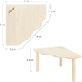 Niteangel Hamster Play Wooden Platform: Triangle - 9" L x 9" W - 6.3" H