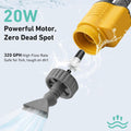 Aquarium Vacuum Gravel Cleaner, 8 in 1 Removable 20W Fish Tank Cleaner