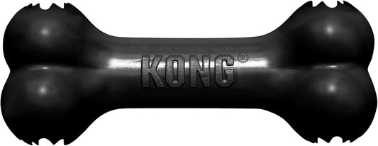 KONG Extreme Goodie Bone, Durable Natural Rubber, Black, for Large Dogs