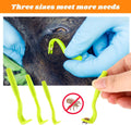 Ovrilossa Tick Remover Tool Kit, Portable Stainless Steel Tick Tweezers + Remover TicksKey, 7pack Essential Tools for for Humans, Dogs & Cats Outdoor Activities, Quick & Safe(Size:1pack)