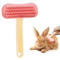 Rabbit Brush, Soft Silicone Small Animal Massage Comb, Practical Bunny Brush for Grooming, Bunny Grooming Kit Supplies S