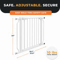 BalanceFrom Easy Walk-Thru Baby Safety Gate, Fits 29.1" to 33.8" Openings