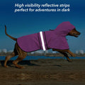 Waterproof Dog Raincoat - Adjustable Pet Rain Coats, Lightweight Hooded Slicker Poncho Rain Jacket for Small to X- Large