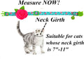 Cat Collar Breakaway with Bells, 3 Pack Small Dog Collar with Flower Charms
