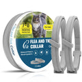 Flea Collar for Cats, Cat Flea Tick Collar with Plant-Based Ingredients, Tick Collar for Cats Designed for Long-Lasting Daily Wear, Flea and Tick Collar for Cat Indoor & Outdoor Use, 2 Pack