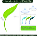 9-Pack Plastic Leaf Decor Decorations with Suction Cups, Reptile Basking Platform for Terrarium Frog Tank, Habitat Climb